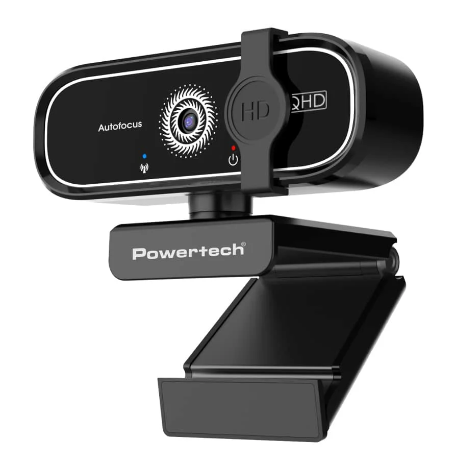 Φωτογραφία προϊόντος: POWERTECH web camera PT-1427, 5MP, 2K QHD, αυτόματη εστίαση, 1.5m, μαύρη