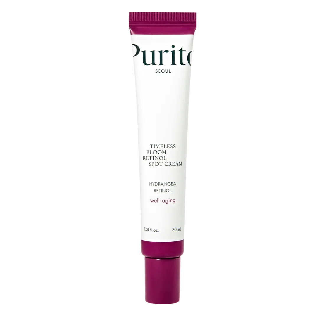 Φωτογραφία προϊόντος: Purito Seoul Timeless Bloom Retinol Spot Cream Τοπική κρέμα για καταπολέμηση ρυτίδων και ακμής με ρετινόλη 30ml