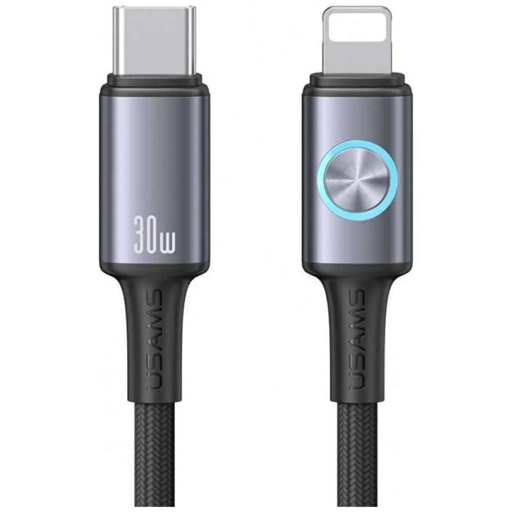 Φωτογραφία προϊόντος: Καλώδιο USAMS Huan Series SJ753 30W USB-C σε Lightning 1,2 m tarnish