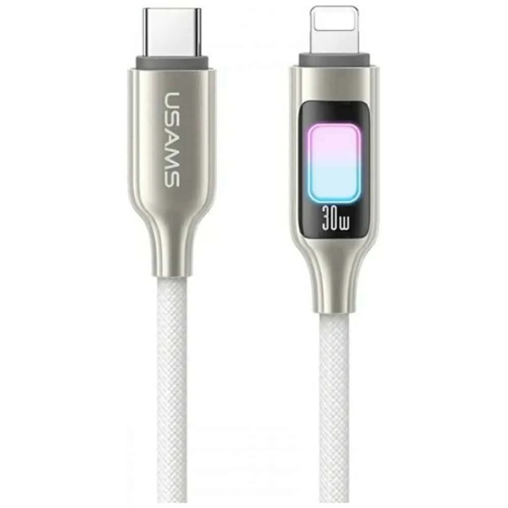 Φωτογραφία προϊόντος: Καλώδιο USAMS TC Series SJ749 30W USB-C σε Lightning 1,2 m τιτάνιο