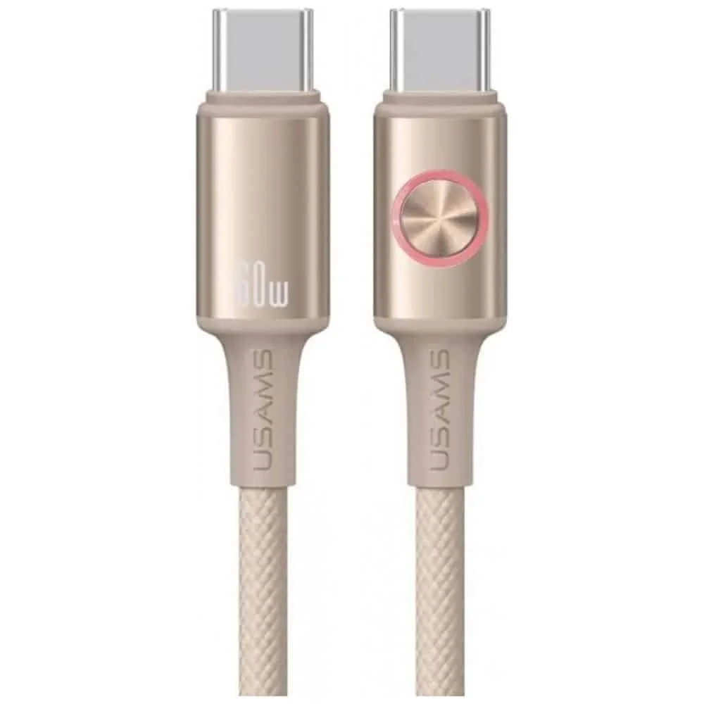 Φωτογραφία προϊόντος: Καλώδιο USAMS Huan Series SJ752 60W USB-C σε USB-C 1,2 m τιτάνιο