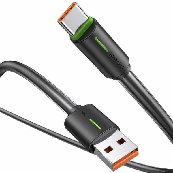 Φωτογραφία προϊόντος: USAMS Καλώδιο USB-C 3A YU Series 1m USB-C/USB-A μαύρο