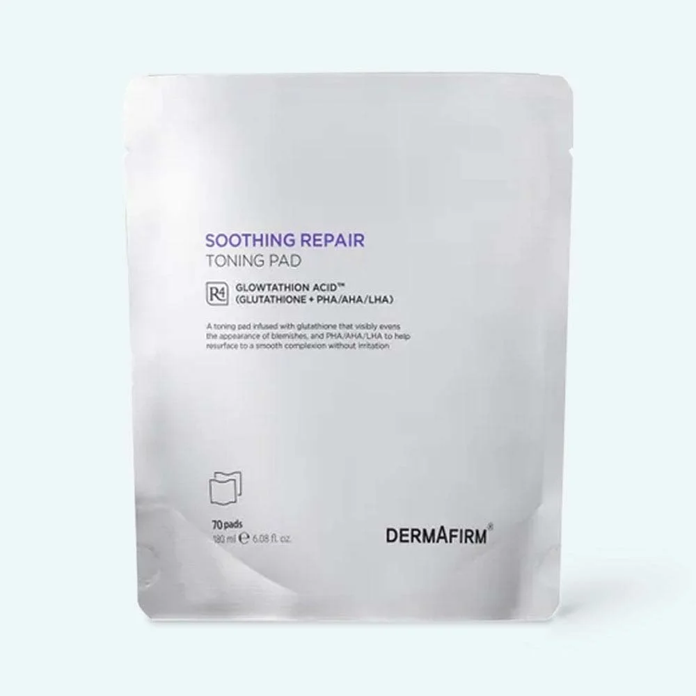 Φωτογραφία προϊόντος: Dermafirm Soothing Repair Toning Pad Refill Καταπραϋντικά pads τόνωσης και αποκατάστασης. 180ml 70ea