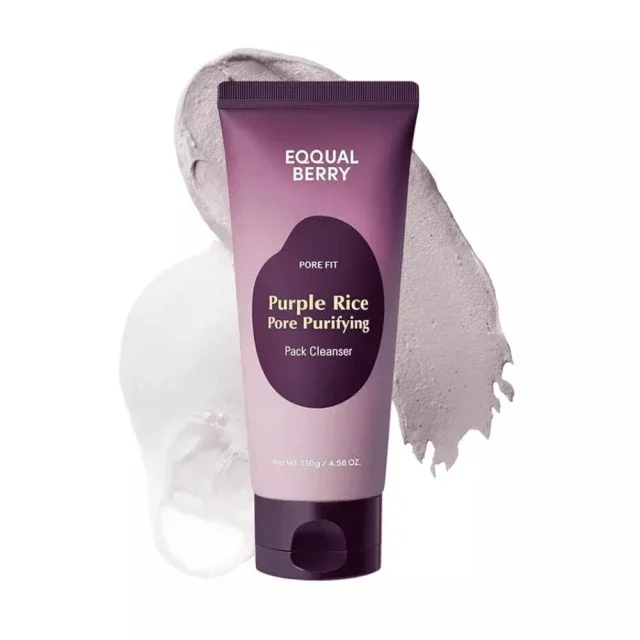 Φωτογραφία προϊόντος: Eqqualberry Purple Rice Pore Purifying Pack Cleanser - Μάσκα και καθαριστικό ειδικό για τους πόρους 2 σε 1- 130gr
