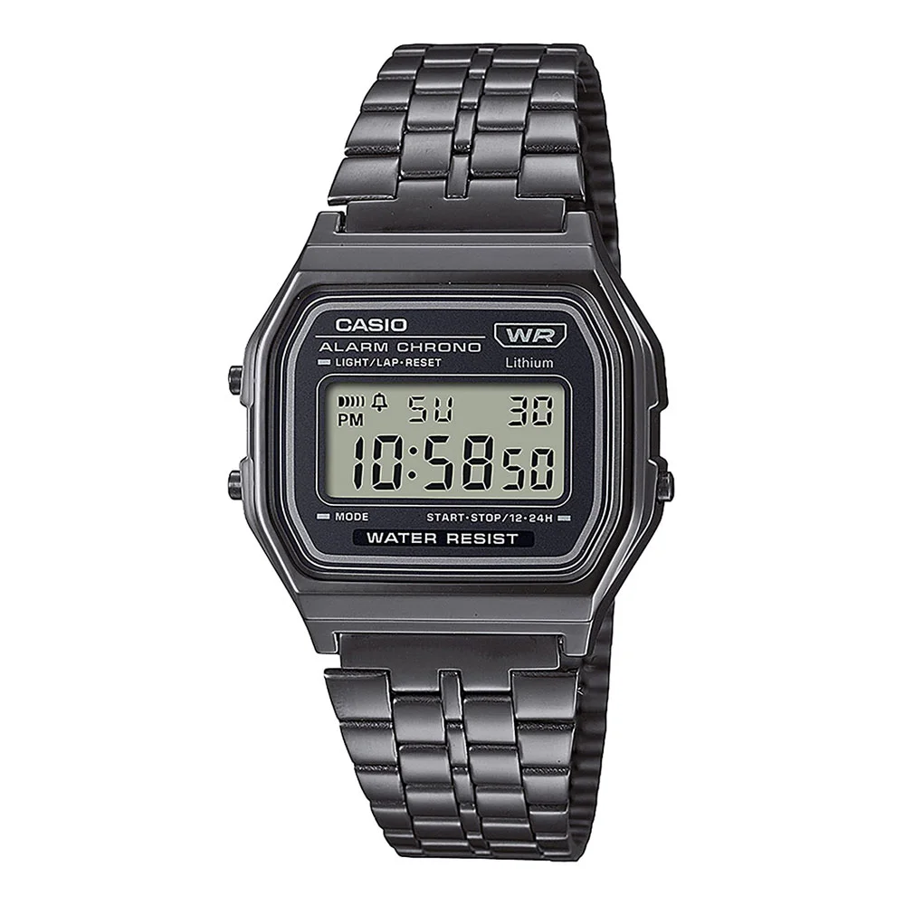 Φωτογραφία προϊόντος: CASIO Vintage Silver Stainless Steel Bracelet A-158WETB-1AEF