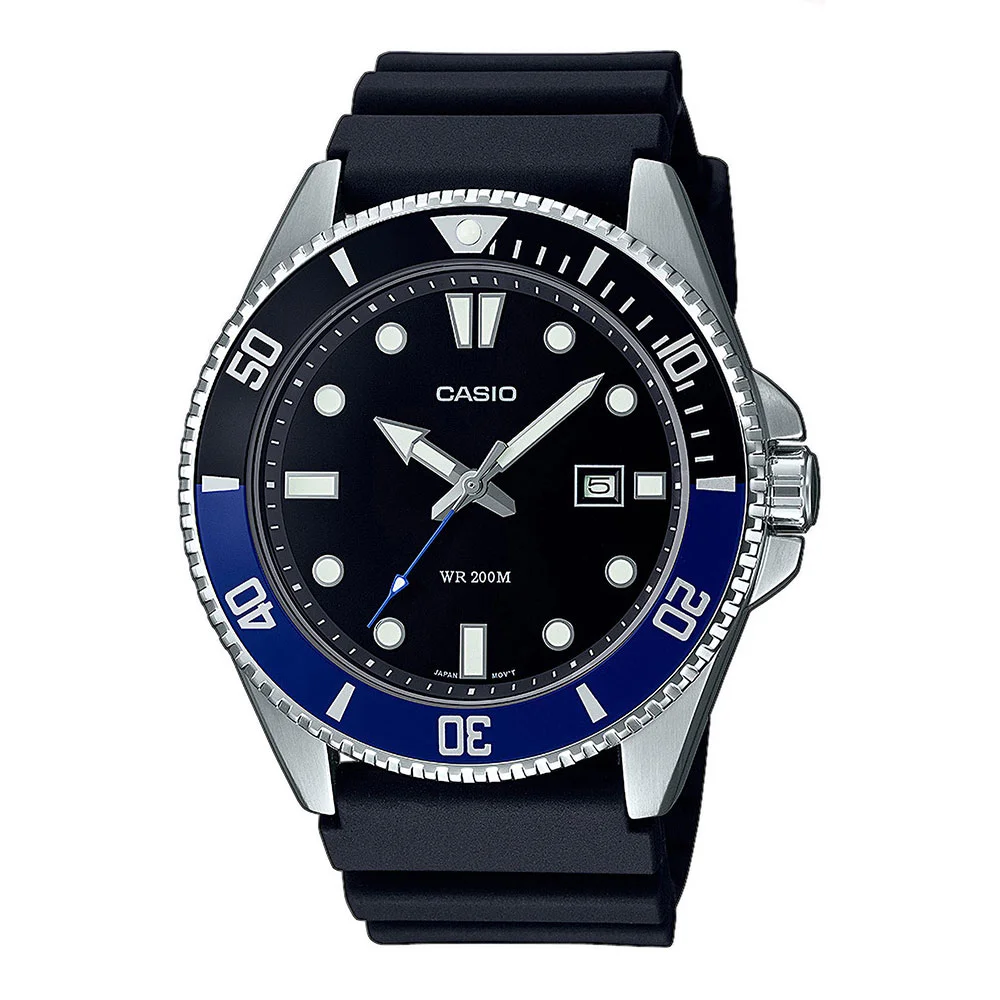 Φωτογραφία προϊόντος: CASIO Collection Black Rubber Strap MDV-107-1A2VEF