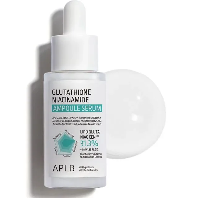 Φωτογραφία προϊόντος: APLB Glutathione Niacinamide Ampoule Serum ενυδατικός ορός με αντιγηραντικές ιδιότητες 40ml