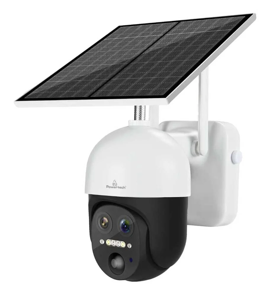 Φωτογραφία προϊόντος: POWERTECH smart ηλιακή κάμερα PT-1497, dual lens, 3MP, 4G, PTZ, SD, IP65