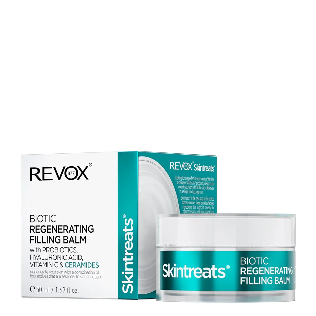Φωτογραφία προϊόντος: Revox B77 Skintreats Biotic Regenerating Filling Balm προσώπου για Ενυδάτωση +amp; Ανάπλαση με Υαλουρονικό Οξύ +amp; Βιταμίνη C 50ml