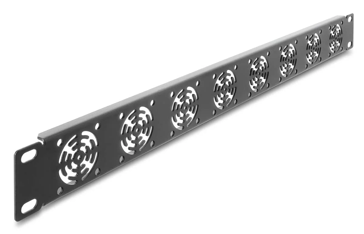 Φωτογραφία προϊόντος: DELOCK κάλυμμα για 8x 40mm ανεμιστήρες 67414 για rack 19"/1U, μεταλλικό, μαύρο