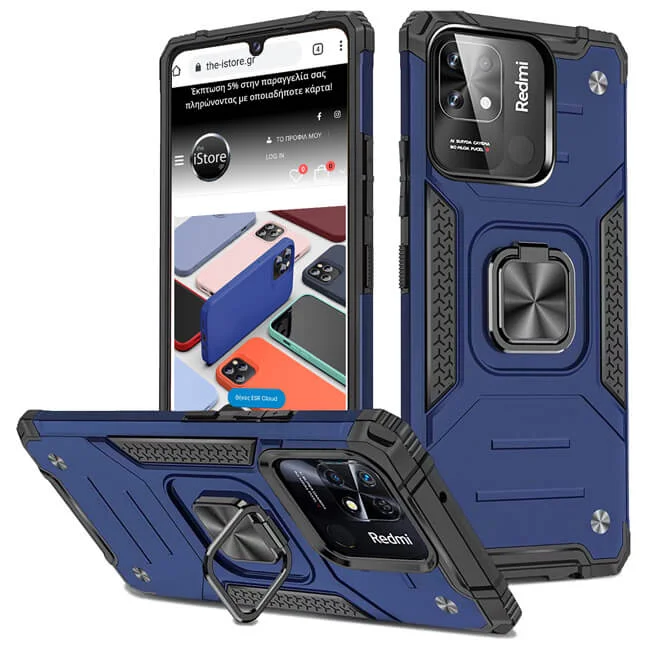 Φωτογραφία προϊόντος: Armor Ringstand Case Blue Xiaomi Poco C40