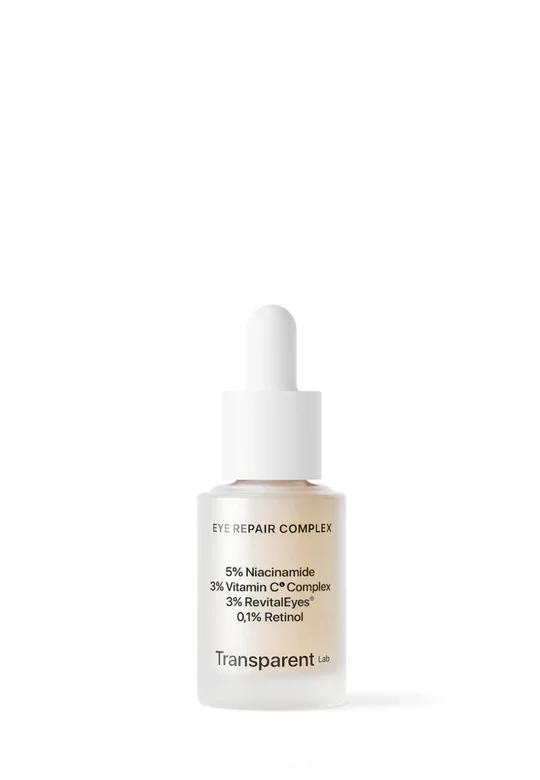 Φωτογραφία προϊόντος: Niche Beauty Lab - Transparent Lab Eye Repair Complex - Ορός περιγράμματος ματιών με Ρετινόλη, Βιταμίνη C και Νιασιναμίδη 15ml