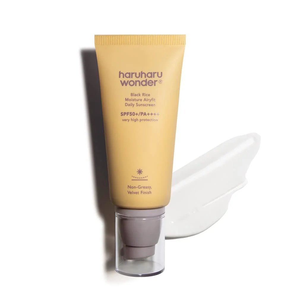 Φωτογραφία προϊόντος: Haruharu wonder Black Rice Moisture Airyfit Daily Sunscreen Unscented Ενυδατικό Αντηλιακό με μαύρο ρύζι 50ml