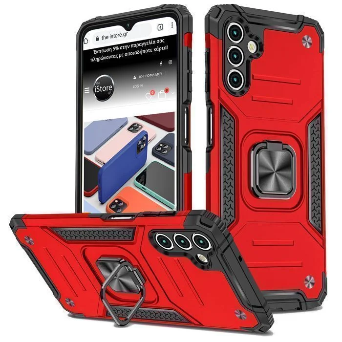 Φωτογραφία προϊόντος: Armor Ringstand Case Red Samsung Galaxy A54