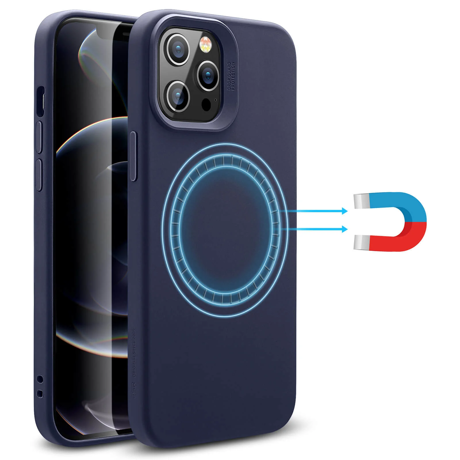 Φωτογραφία προϊόντος: ESR iPhone 12/12 Pro Cloud HaloLock MagSafe Case Midnight Blue
