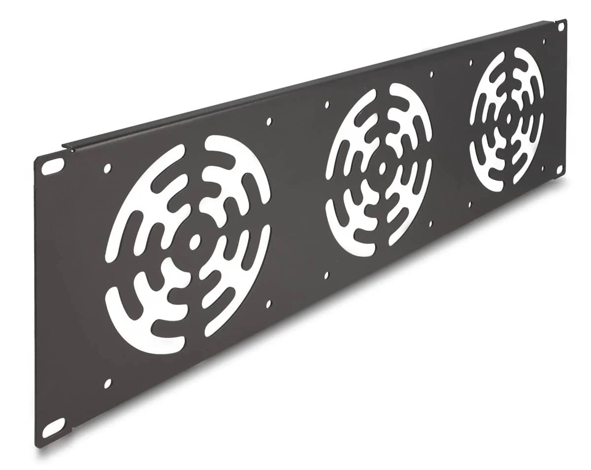 Φωτογραφία προϊόντος: DELOCK κάλυμμα για 3x 120mm ανεμιστήρες 66747 για rack 19"/3U, μεταλλικό, μαύρο