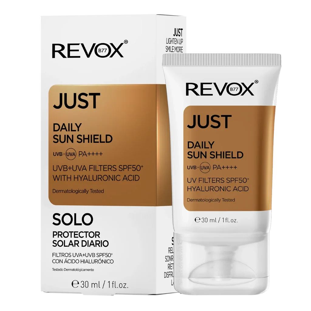 Φωτογραφία προϊόντος: Revox B77 Just Daily Sun Shield Cream + Hyaluronic Acid Αντηλιακή Κρέμα Προσώπου SPF50 30ml