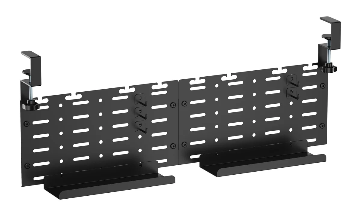 Φωτογραφία προϊόντος: BRATECK cable management γραφείου CC11-20-2, μεταλλικό, 768x63x307mm, μαύρο