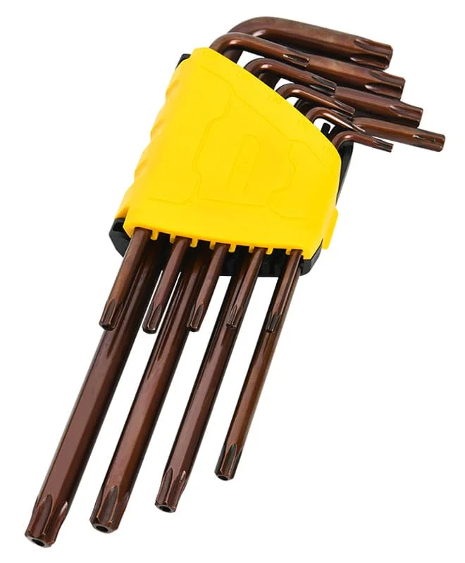 Φωτογραφία προϊόντος: DELI σετ κλειδιά Torx DL230707G σε σχήμα L, T10-T50, 9τμχ