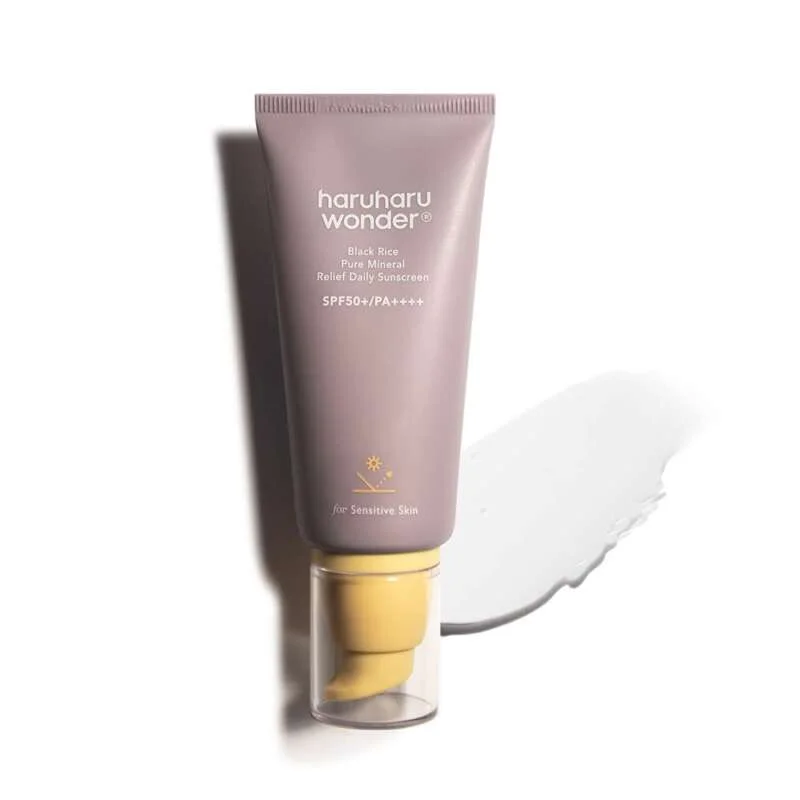 Φωτογραφία προϊόντος: Haruharu Wonder Black Rice Pure Mineral Relief Daily Sunscreen For Sensitive Skin SPF50+ PA++++ 50ml