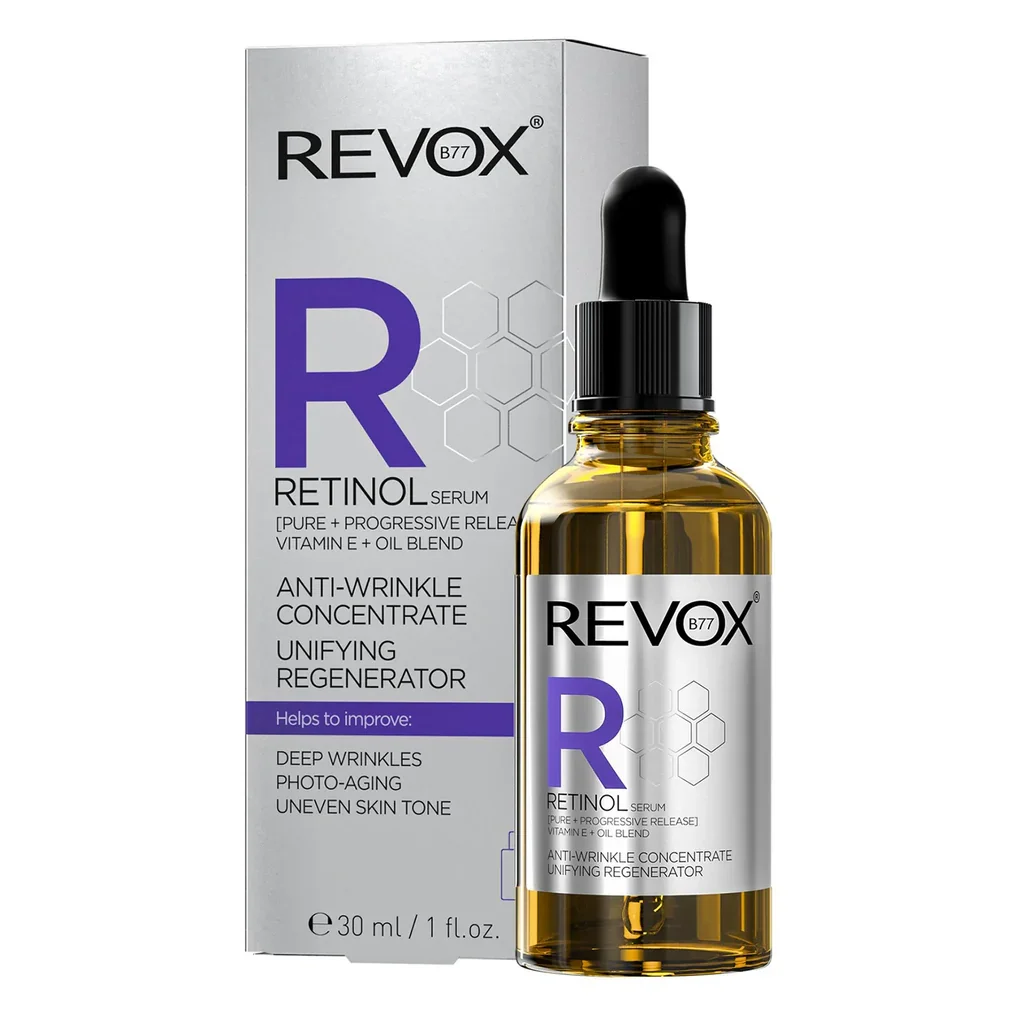 Φωτογραφία προϊόντος: Revox B77 Retinol Serum Unifying Regenerator Αντιρυτιδικός Ορός Προσώπου με Ρετινόλη 30ml