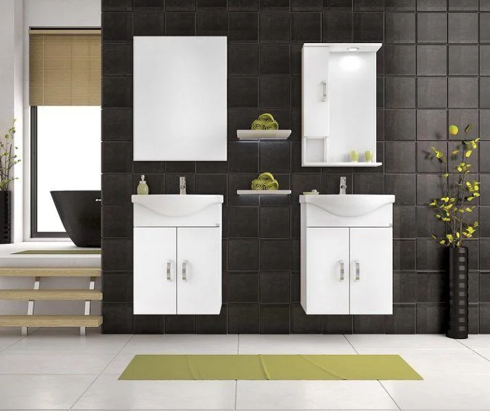 Φωτογραφία προϊόντος: [:en]Bathroom furniture ALBA 55 White [:el]Έπιπλο μπάνιου ALBA 55 Λευκό Κρεμαστό[:]