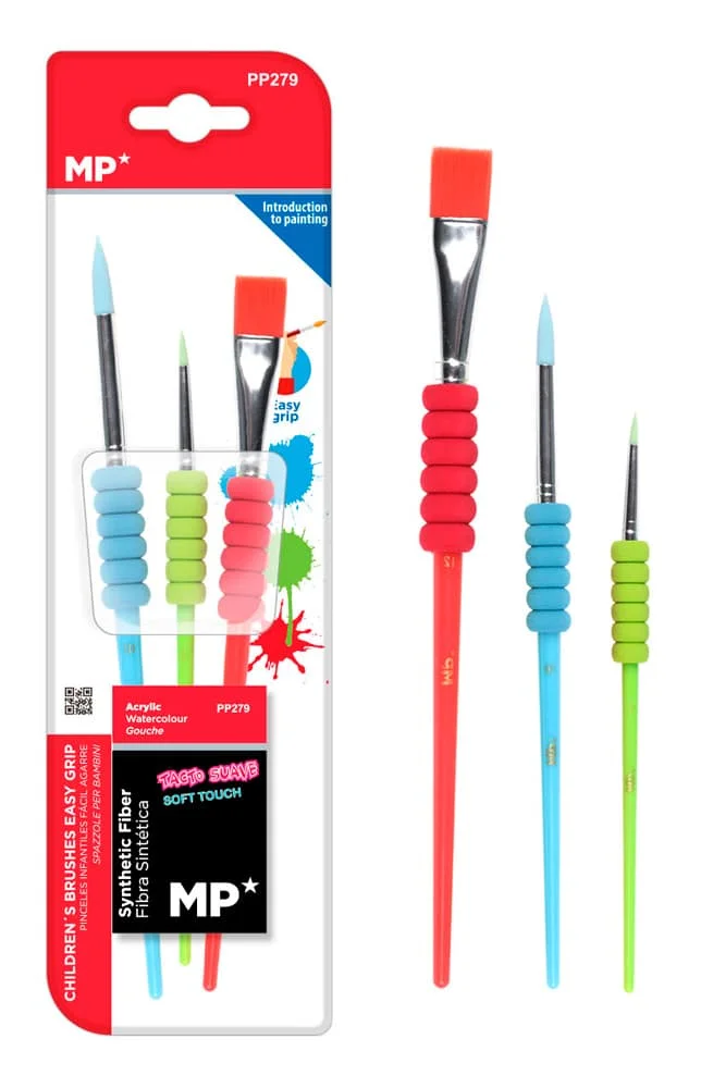 Φωτογραφία προϊόντος: ARTIX PAINTS σετ παιδικών πινέλων ζωγραφικής PP279, διάφορα χρώματα, 3τμχ