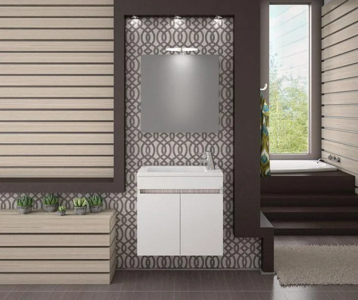 Φωτογραφία προϊόντος: [:en]Bathroom furniture Magnolia 55 White[:el]Έπιπλο μπάνιου Magnolia 55 White Κρεμαστό[:]