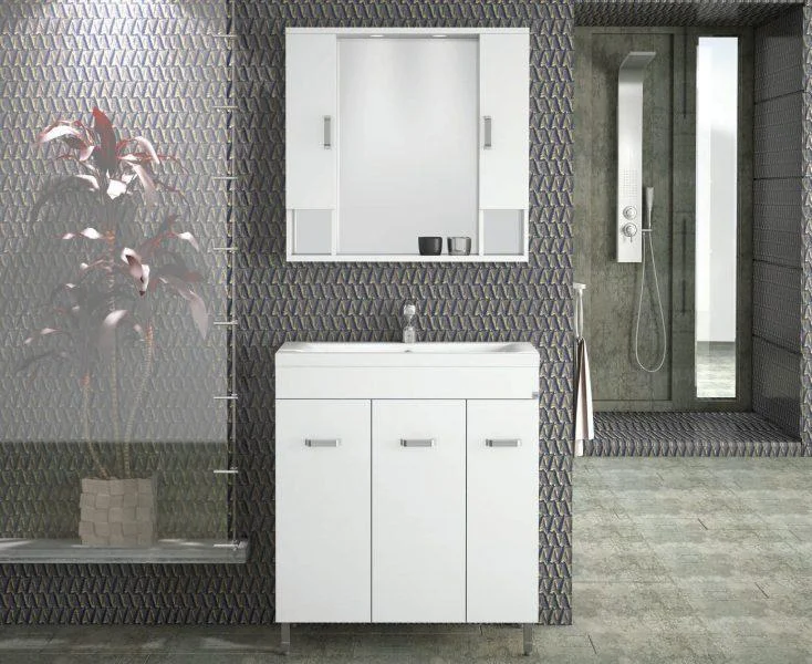 Φωτογραφία προϊόντος: [:en]Bathroom furniture Militos 80 White[:el]Έπιπλο μπάνιου Militos 80 White[:]