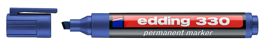 Φωτογραφία προϊόντος: EDDING ανεξίτηλος μαρκαδόρος 330, 1-5mm, επαναγεμιζόμενος, μπλε