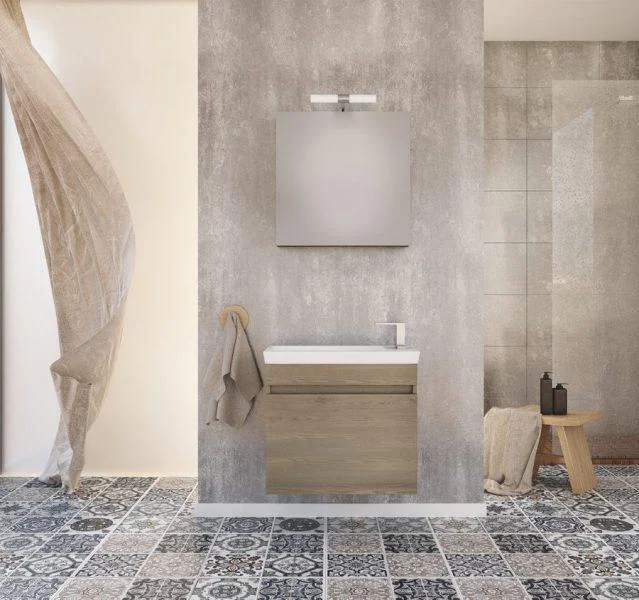 Φωτογραφία προϊόντος: Έπιπλο μπάνιου Luxus 60 Wood + Granite Κρεμαστό