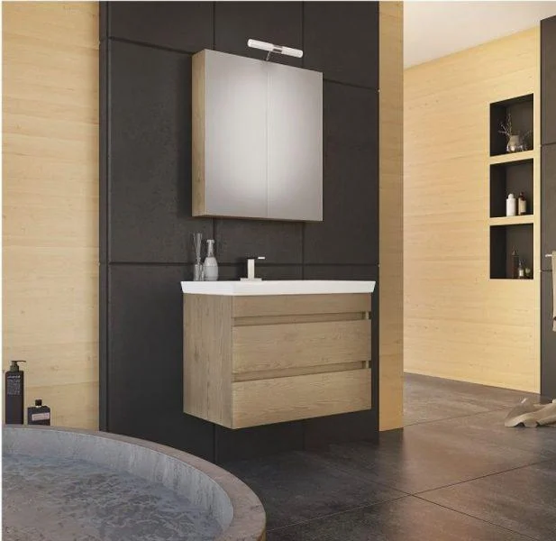Φωτογραφία προϊόντος: Έπιπλο μπάνιου Luxus 70 Wood + Granite Κρεμαστό