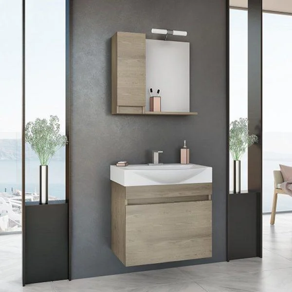 Φωτογραφία προϊόντος: [:en]Bathroom furniture Senso 65 Wood + Granite[:el]Έπιπλο μπάνιου Senso 65 Wood + Granite Κρεμαστό[:]