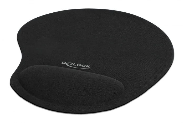 Φωτογραφία προϊόντος: DELOCK mousepad 12040 με gel στήριγμα καρπού, 230 x 202mm, μαύρο