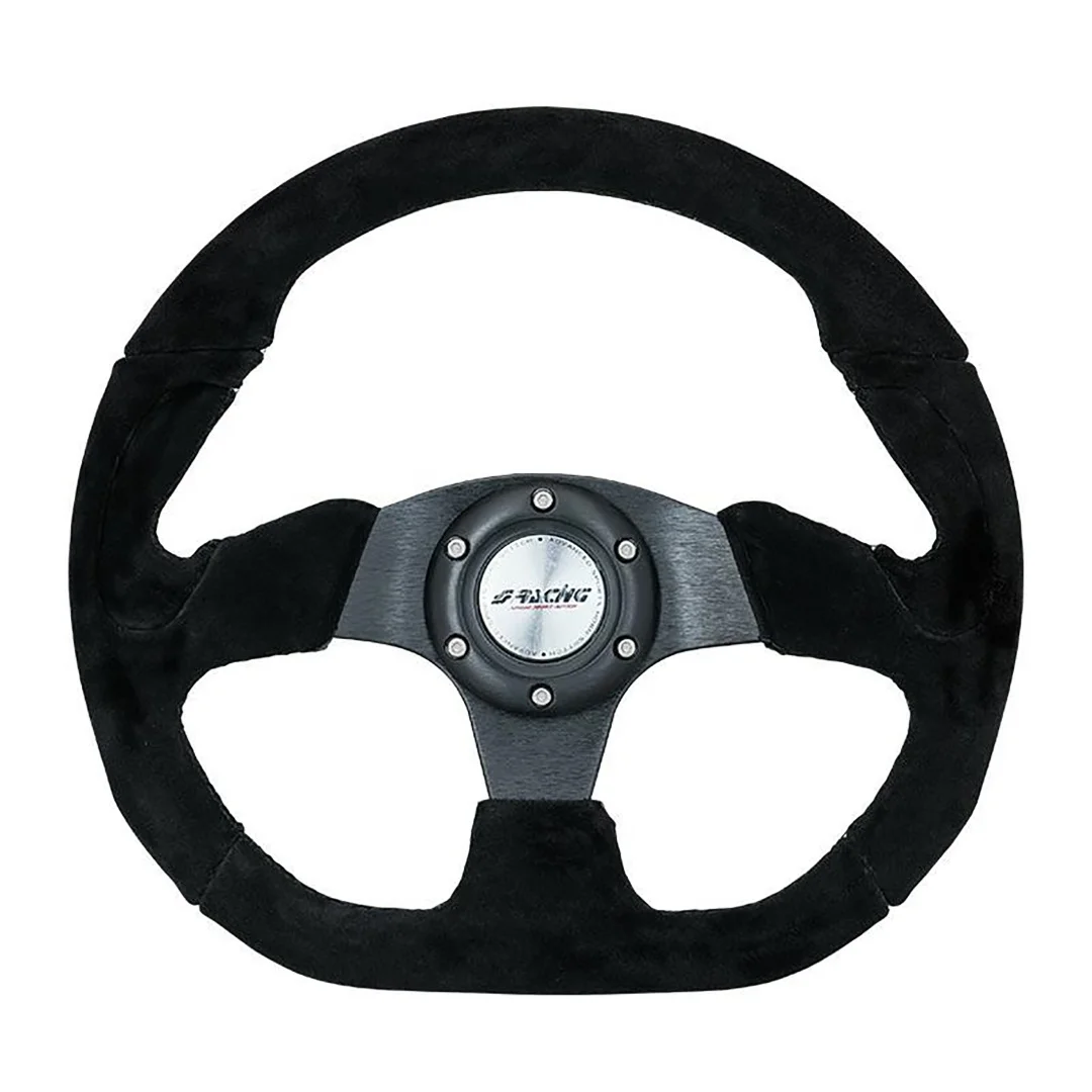 Φωτογραφία προϊόντος: Simoni Racing ΤΙΜΟΝΙ X2 SHAMMY LEATHER ΜΑΥΡΟ ΣΑΜΟΥΑ ΣΟΥΕΤ ΤΡΙΑΚΤΙΝΟ ΔΙΑΜΕΤΡΟΣ 330mm ΠΑΧΟΣ 114mm SRX2330C