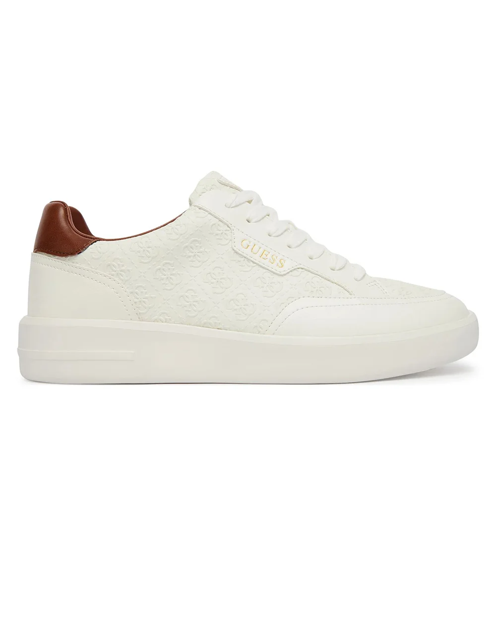 Φωτογραφία προϊόντος: GUESS YUJEN2 SNEAKERS MEN GUESS ΕΚΡΟΥ- ΚΑΦΕ (FMJYU2FAP12-WHITE)