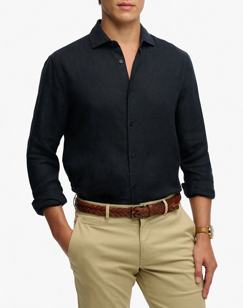 Φωτογραφία προϊόντος: SUPERDRY D2 STUD RIVIERA LINEN LONGSLEEVE SHIRT MEN SUPERDRY ΜΠΛΕ (M4011103A-98T)