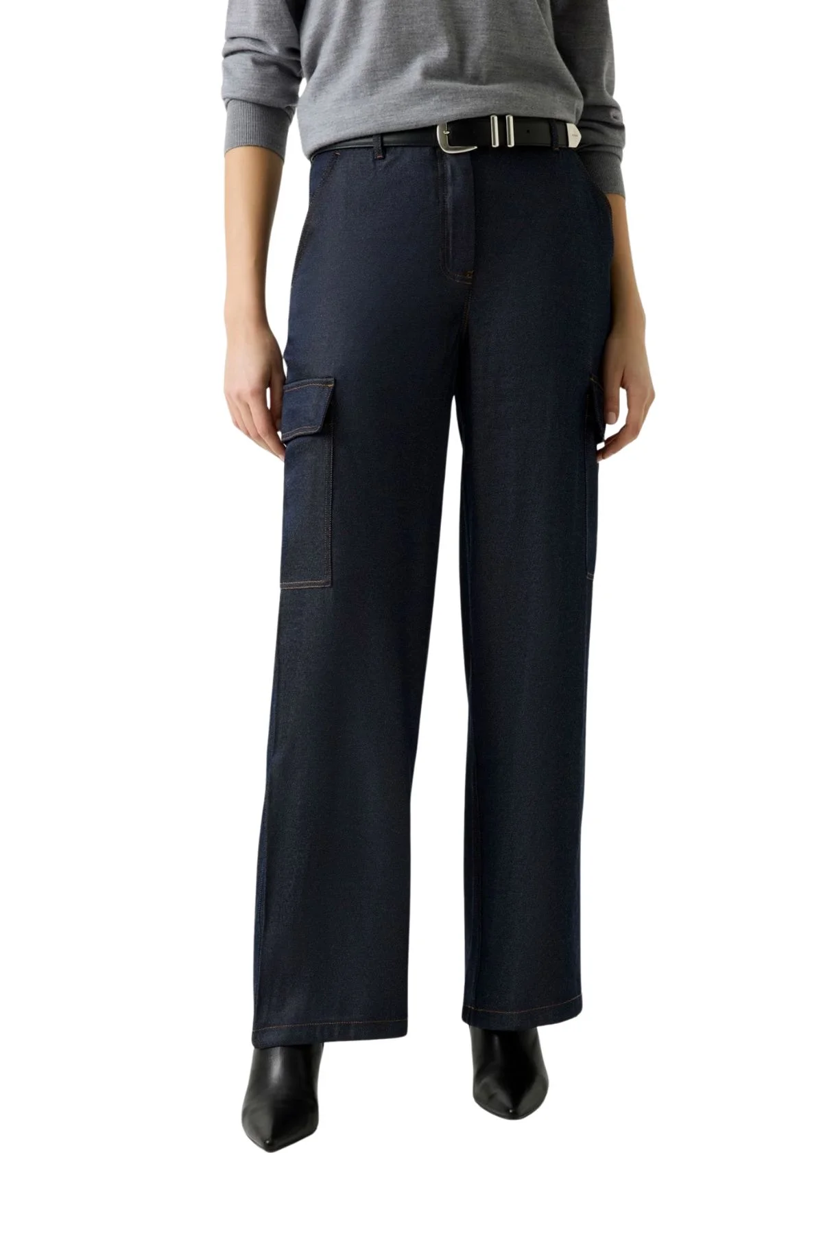 Φωτογραφία προϊόντος: GUESS REGINE FLUID COMOFRT WIDE LEG CARGO JEANS WOMEN GUESS ΜΠΛΕ (W6RB65WL842-FB6C)