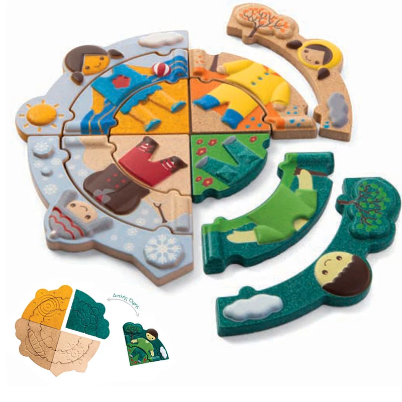 Φωτογραφία προϊόντος: Παζλ με εποχές - PlanToys 5666
