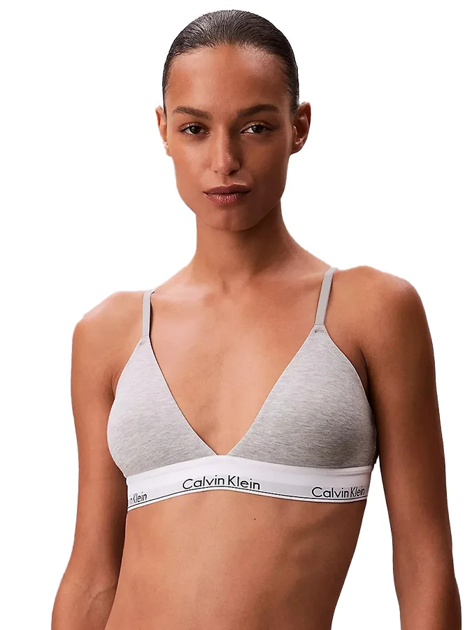 Φωτογραφία προϊόντος: CALVIN KLEIN ΓΥΝΑΙΚΕΙΟ ΤΡΙΓΩΝΙΚΟ BRALETTE ΓΚΡΙ
