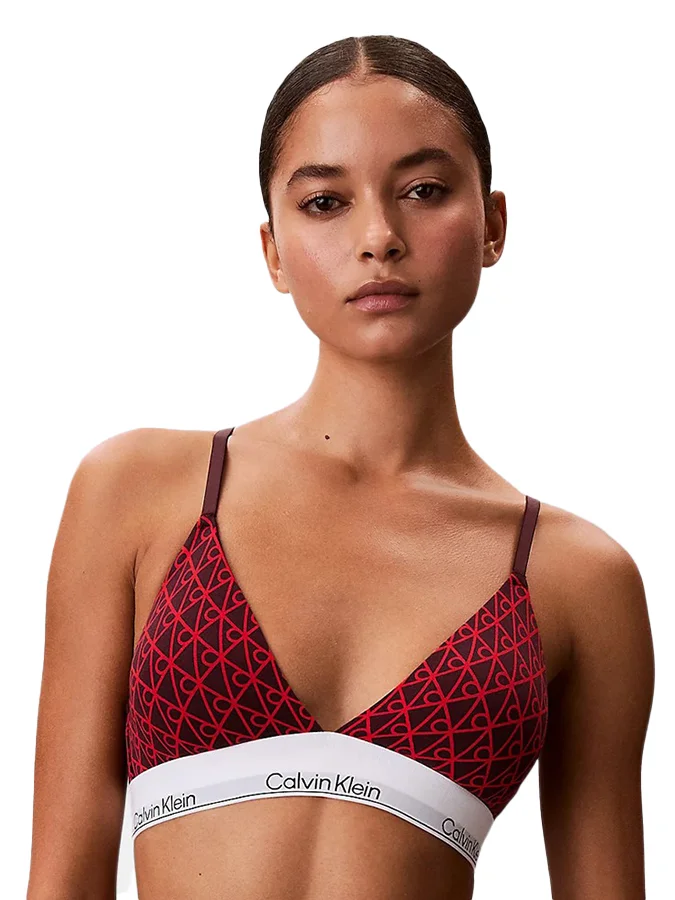 Φωτογραφία προϊόντος: CALVIN KLEIN TRIANGLE BRALETTE ΜΠΟΡΝΤΟ