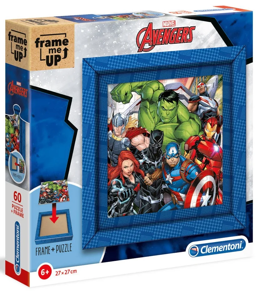 Φωτογραφία προϊόντος: Marvel Avengers Παζλ και Κορνίζα 60pcs Clementoni