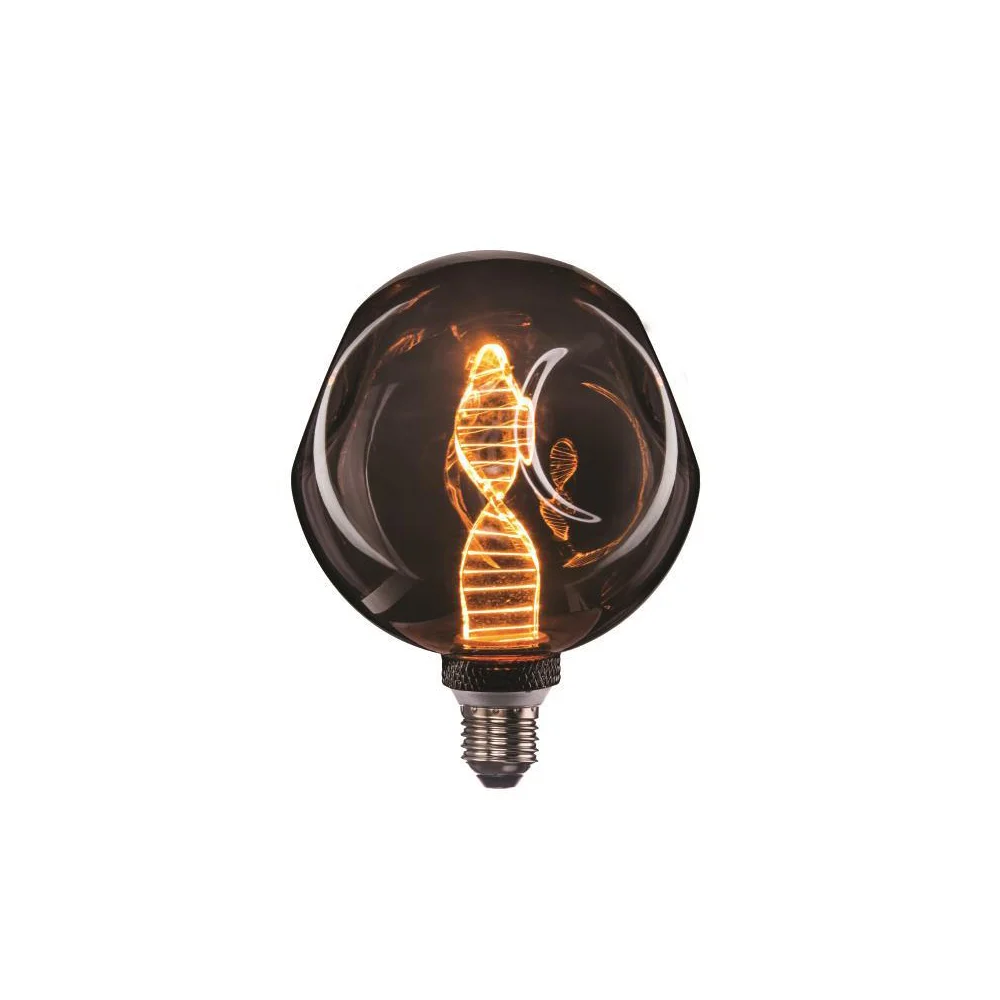 Φωτογραφία προϊόντος: EUROLAMP Λάμπα LED ΓΛΟΜΠΟΣ G125 4W E27 1800K 220-240V DENTED DNA SMOKY DECORATIVE DIMMABLE 3665