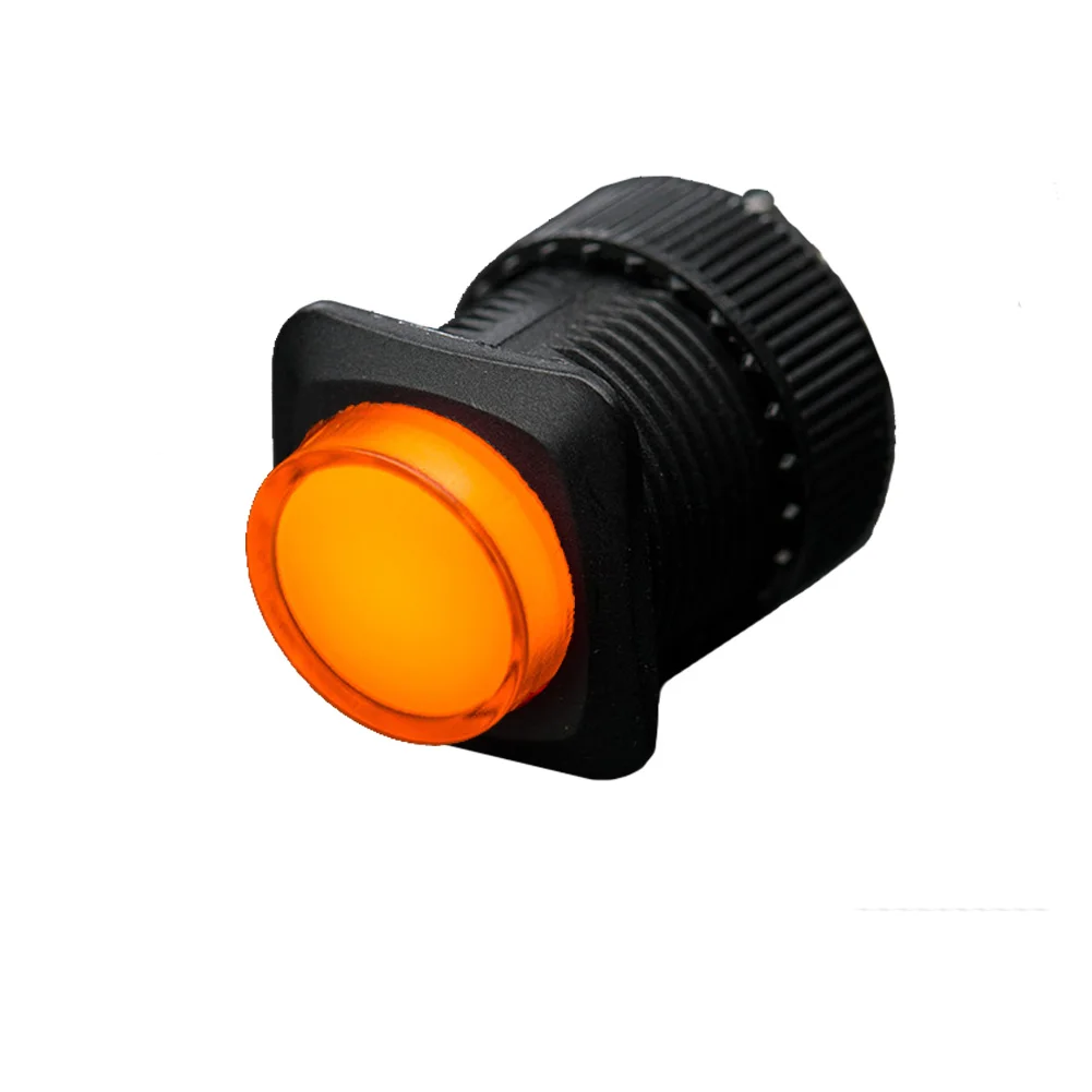 Φωτογραφία προϊόντος: Illuminated Pushbutton 16mm - Yellow Latching On/Off Switch