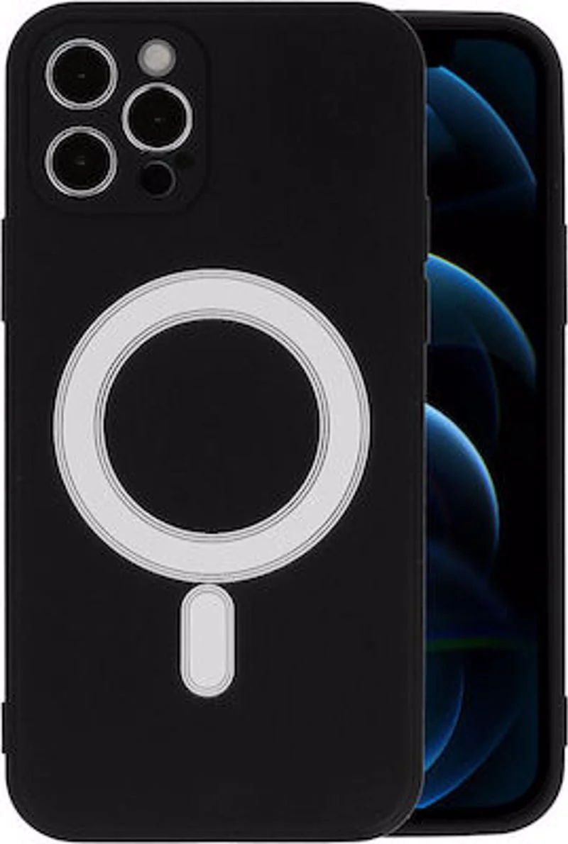 Φωτογραφία προϊόντος: OEM MagSafe Back Cover Σιλικόνης Iphone 12 pro Max Black