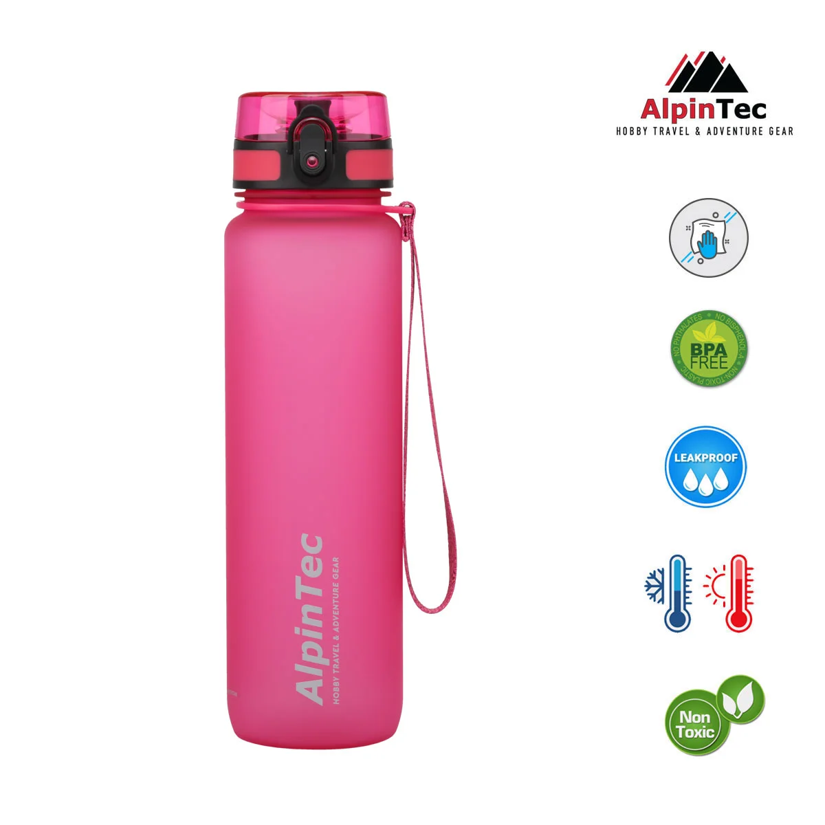 Φωτογραφία προϊόντος: AlpinTec Παγούρι Tritan Quest 1000ml Pink