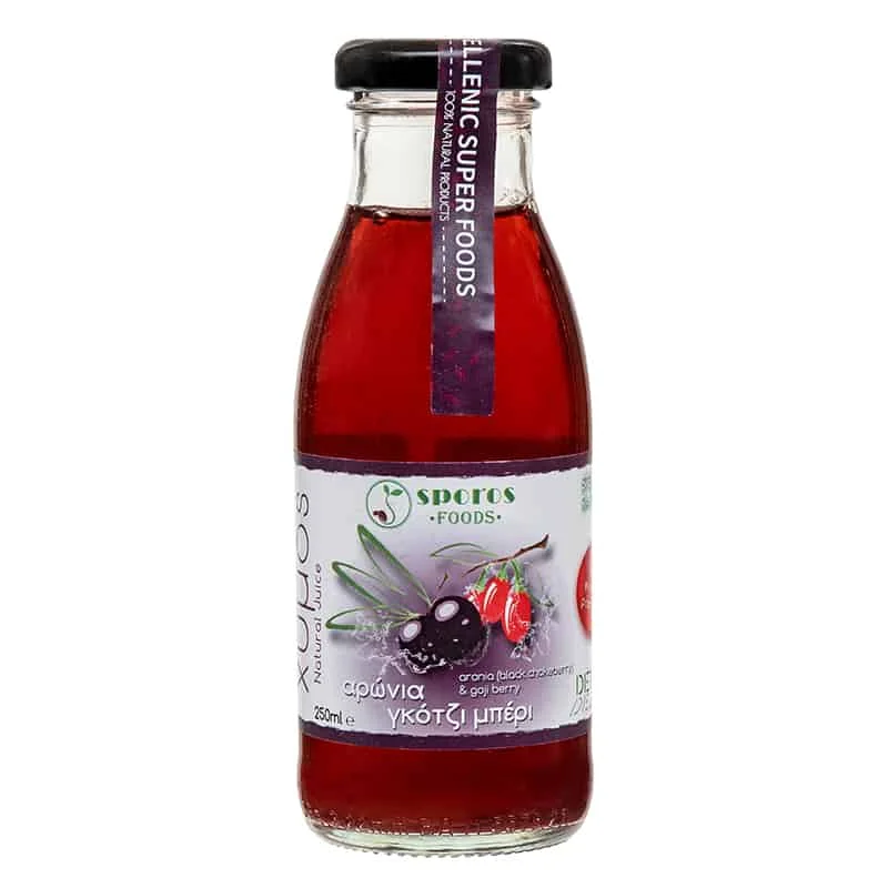 Φωτογραφία προϊόντος: Sporos Foods Χυμός Αρώνια Γκότζι μπέρι-250ml