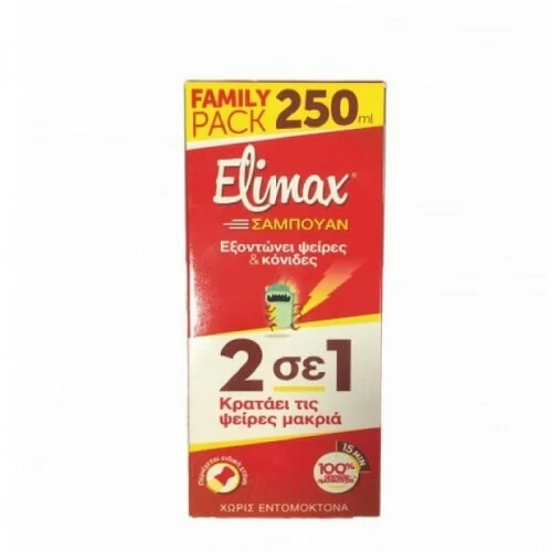 Φωτογραφία προϊόντος: Elimax Σαμπουάν 100ml-Eξοντώνει ψείρες , κόνιδες +amp; Δώρο Βούρτσα