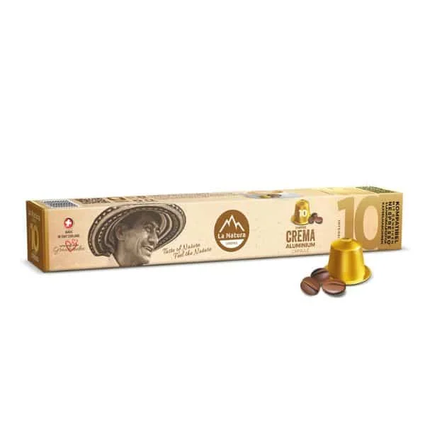 Φωτογραφία προϊόντος: La Natura Lifestyle Espresso Crema Aluminium 10 τμχ | Nespresso