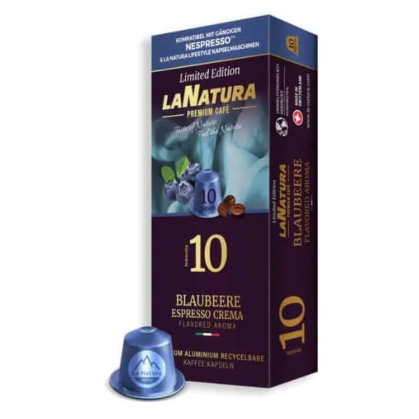 Φωτογραφία προϊόντος: La Natura Espresso Blueberry Cream Aluminium 10 τμχ | Nespresso